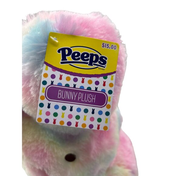 Peeps Easter Tie Dye Bunny 14” Plush Pastel Just Born Animal Adventure - Picture 8 of 11